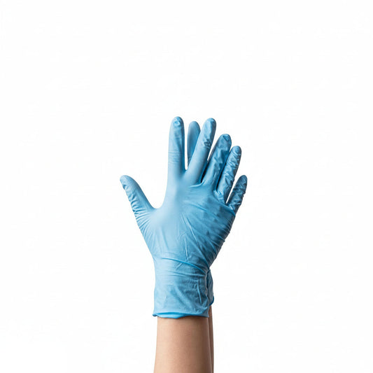 NYTRASHIELD Blue Nitrile Disposable Gloves - Powder Free & Latex Free